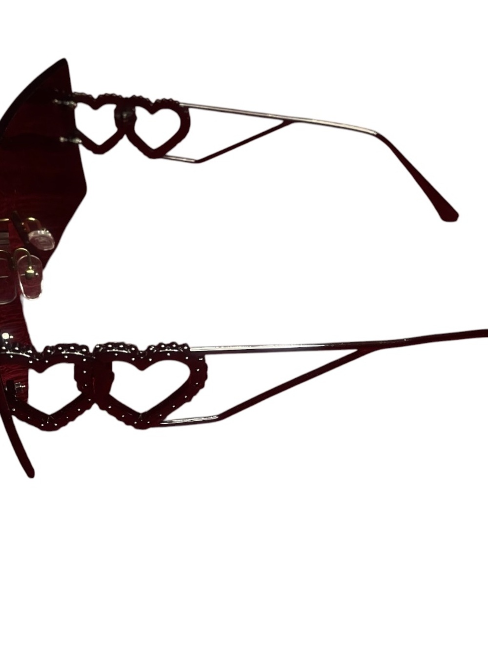 one-piece Rimless Shield Sunglasses - Picture 2 of 2
